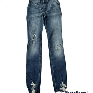 Hollister High-Rise Super Skinny Jeans Distressed Size 26/30